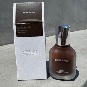 Haus Labs Triclone Skin Tech Foundation 590 Deep Neutral 1 fl‎ oz